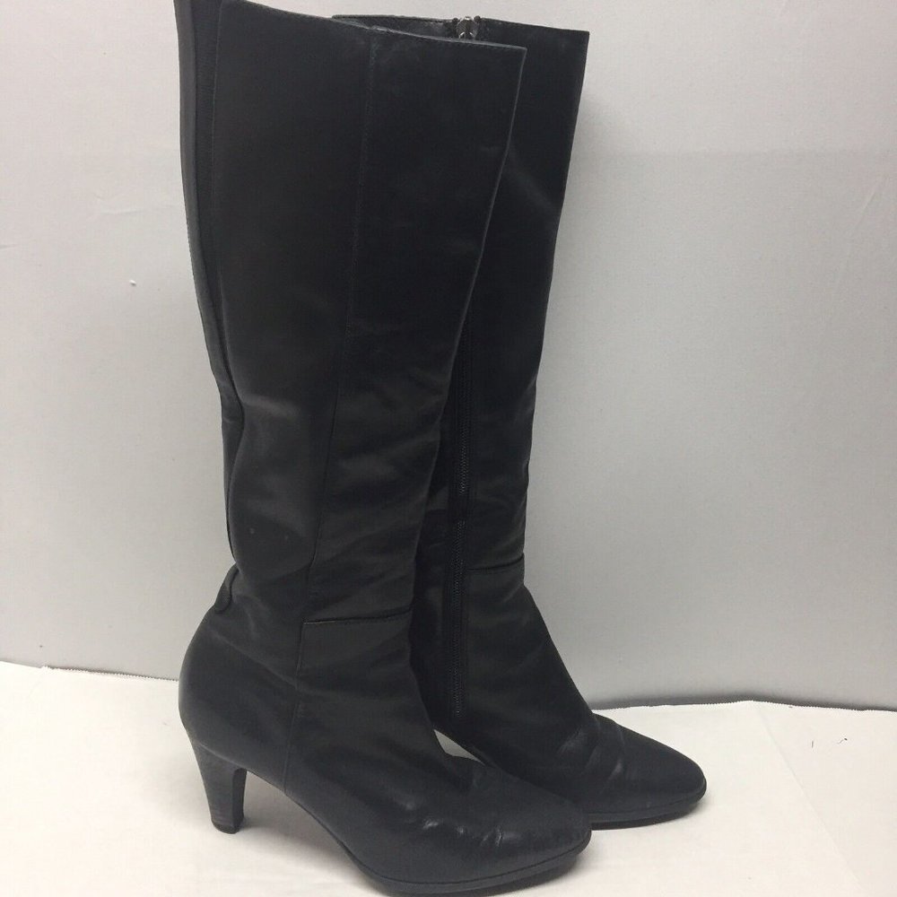 Aquatalia by Marvin K. OX0K Heel Boots, Black, Women's Shoes Size 7.5